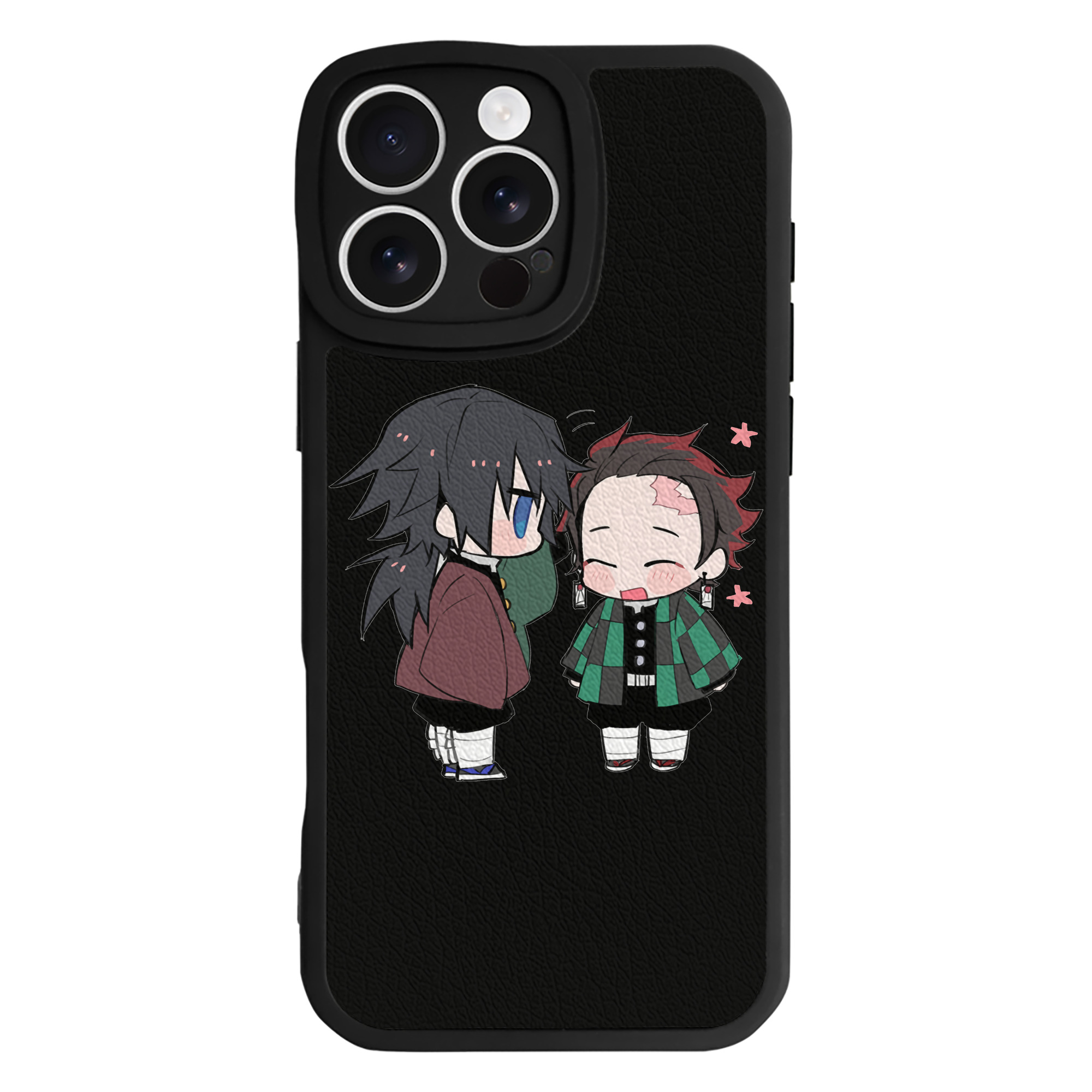 （画像用） 鬼滅の刃（きめつのやいば）水柱-冨岡 義勇／とみおか ぎゆう Tomioka Giyuu 【iPhone 16シリーズ対応】シリコンスマホケース（レザー調） 材質：シリコン
